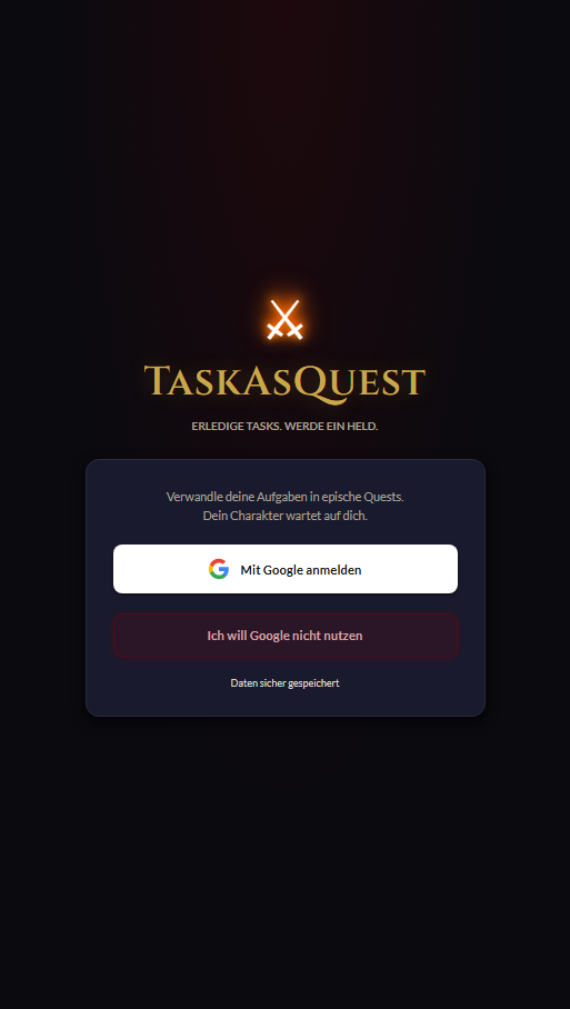 TaskAsQuest Login
